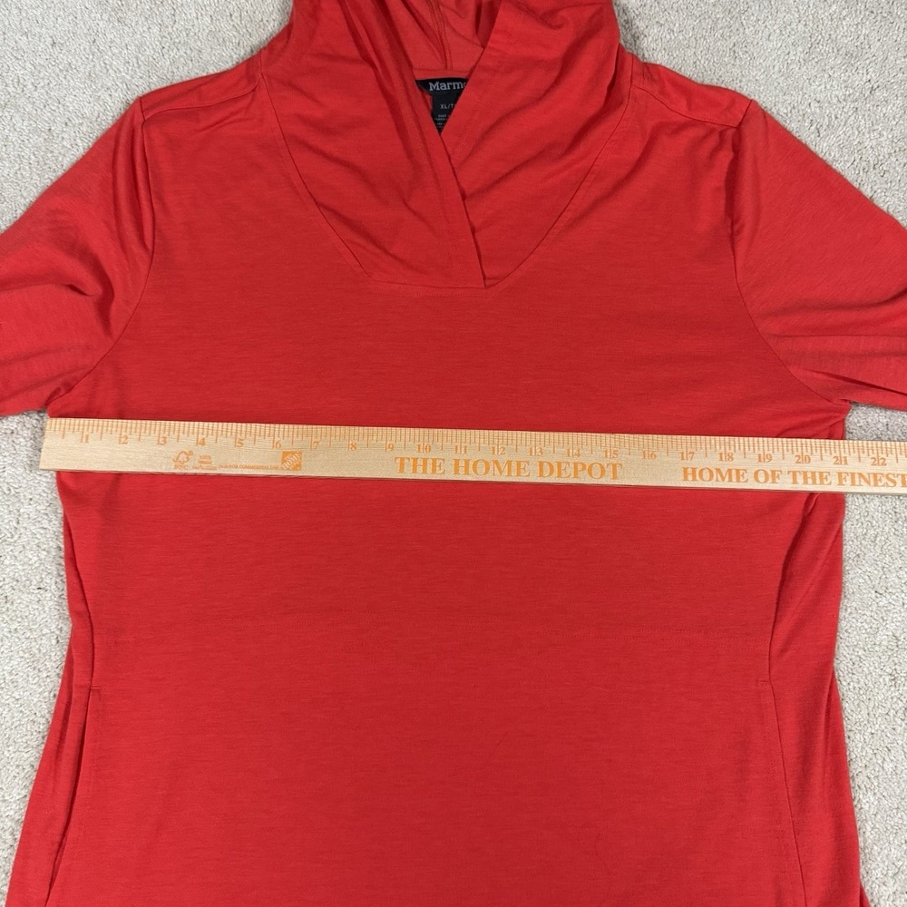 Marmot Sunrift Hoody Women's XL Long Sleeve Hooded Pullover Shirt Orange Outdoor - Picture 10 of 10